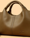 Leather Shoulder Bags For Women Ladies Luxury Handbag Crossbody Bag Zipper Messenger Solid Color Saddle Bag