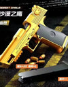 Mechanical Automatic Desert Eagle Toy Gun Shell Ejection Airsoft Pistol Continuous Firing Soft Bullet Toy