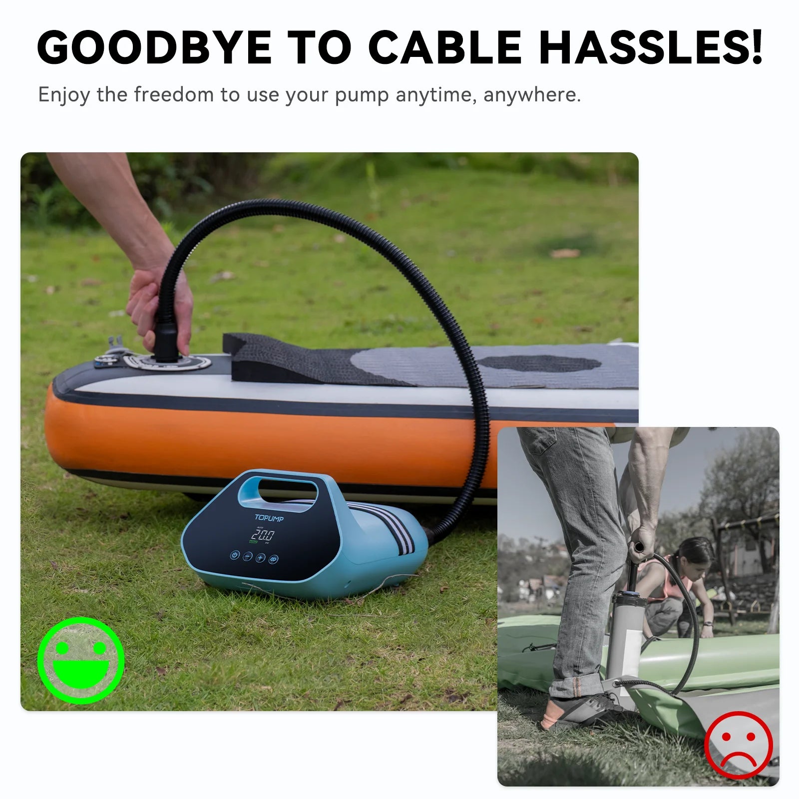 Electric 5200mAh 20PSI Inflatable SUP Pump 12V High Speed Dual Stage For Outdoor Paddle Board Airbed SUP Paddleboard Kayak Boat