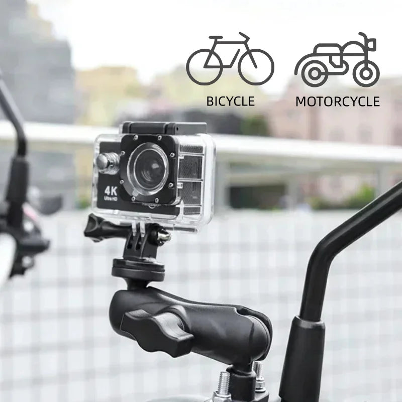 Action Camera Bicycle Motorcycle Handlebar Mount Selfie Stick Bracket