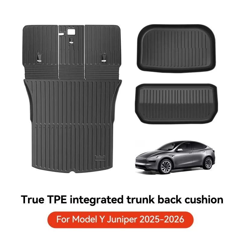 TPE Trunk Mat for Tesla Model 3 and Model Y Highland 2021 2026 Waterproof Cargo Liner