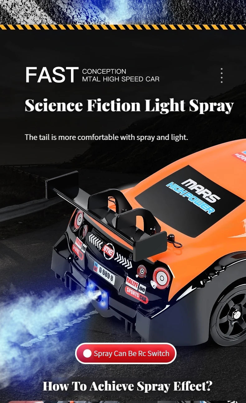 1/16 2.4G Racing Rc Cars Drift Car Mustang GTR Electric 4WD High Speed Remote Control Drift Toys for  Gifts