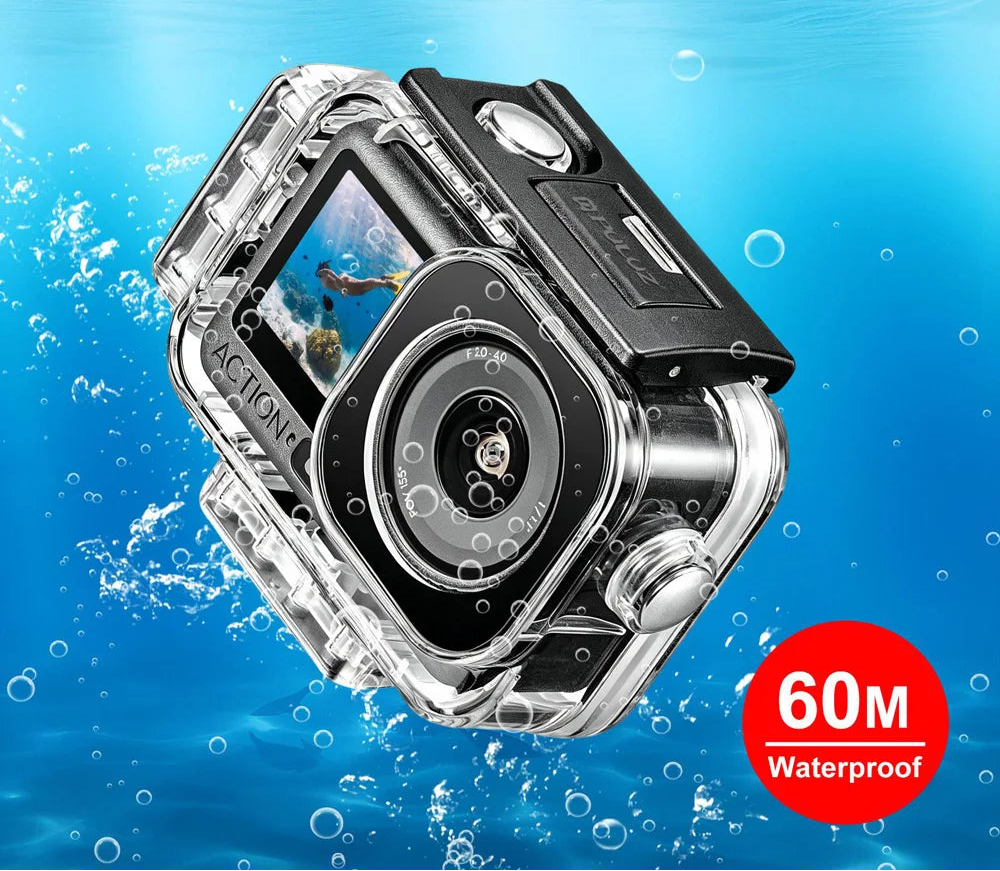 60 Metre Magnetic Waterproof Diving Case for DJI Osmo Action 3 4 5 Pro and 6