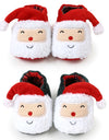 Christmas  Shoes  Winter Snow Boots Cute Cartoon Santa Claus Warm  Walking Shoes Girls Boy Crib Shoes First Walker