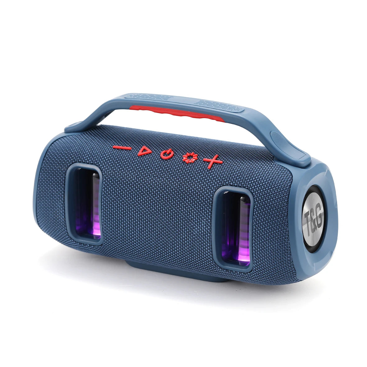TG-694 Wireless Bluetooth High Quality Stereo Bass Waterproof BT Speaker LED RGB Light Portable  Fabric Active Speaker FM Radio