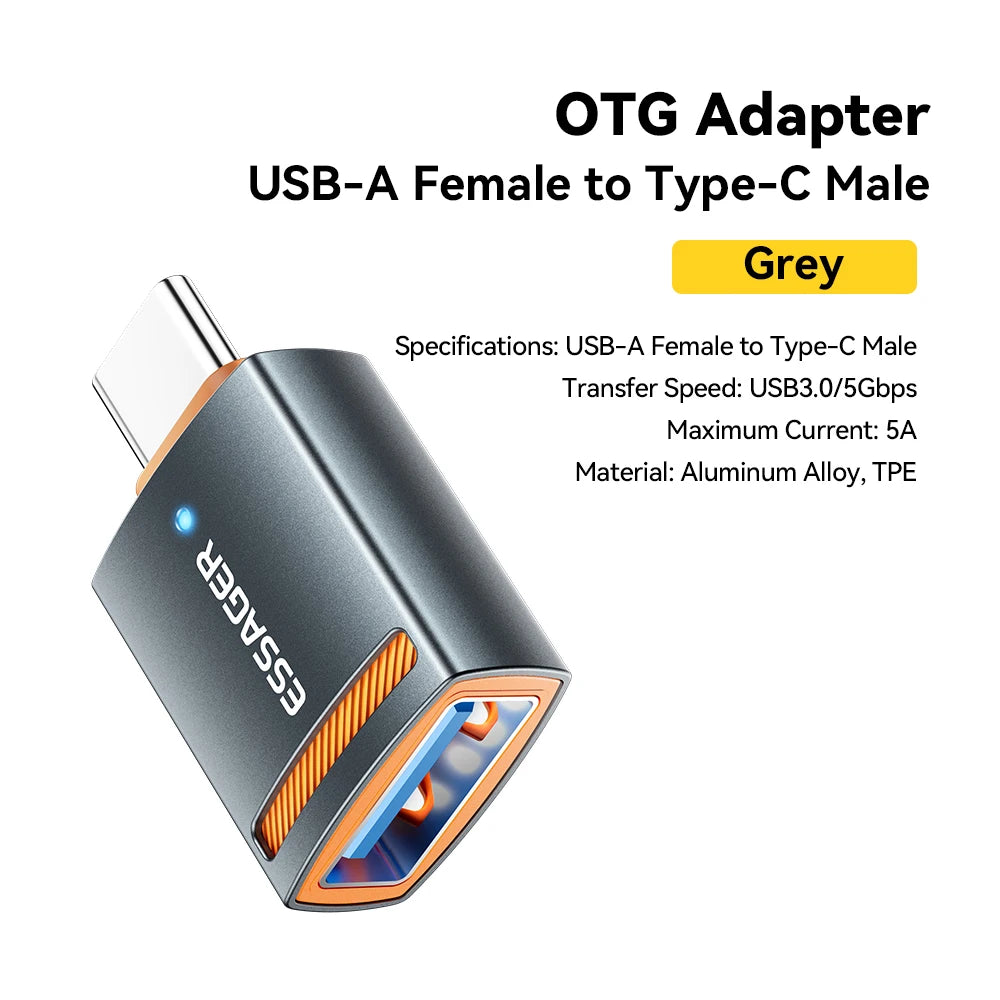 USB 3.0 OTG Adapter (Type-C / USB-A / Micro / Lightning Converter)