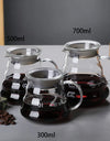 300/500/700ml Glass Coffee Pot With Filter Drip Brewing Hot Brewer Cloud Shaped Kettle Coffee Brewer Utensils Clear Teapot