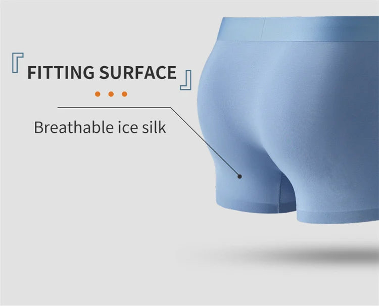 3-Pack Men’s Modal Boxer Shorts – 80 Count, Seamless Silk Crotch