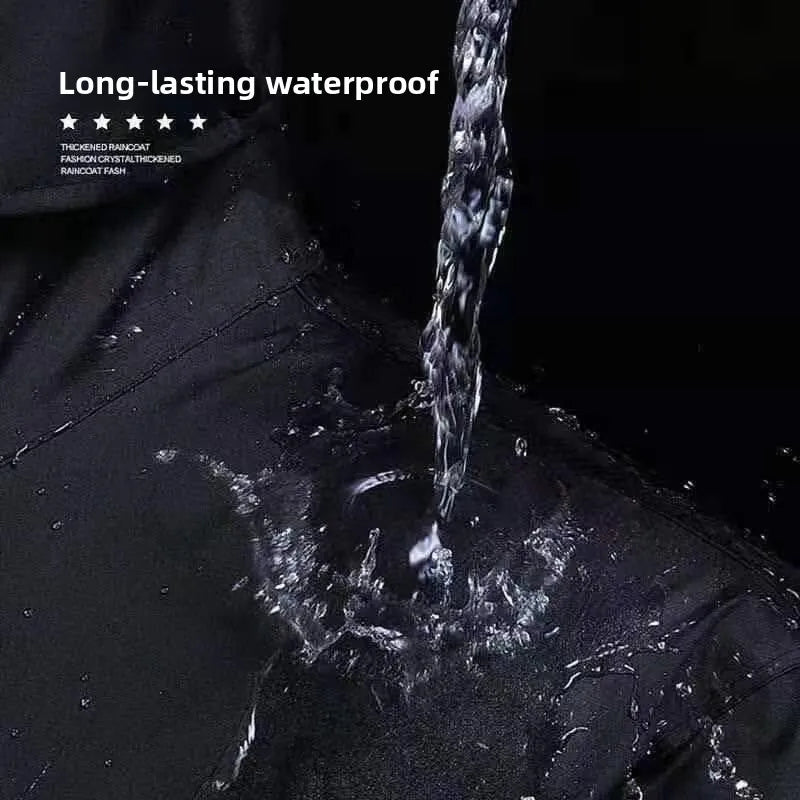 Extra Large Waterproof Rain Poncho for Adults with Full Body Coverage