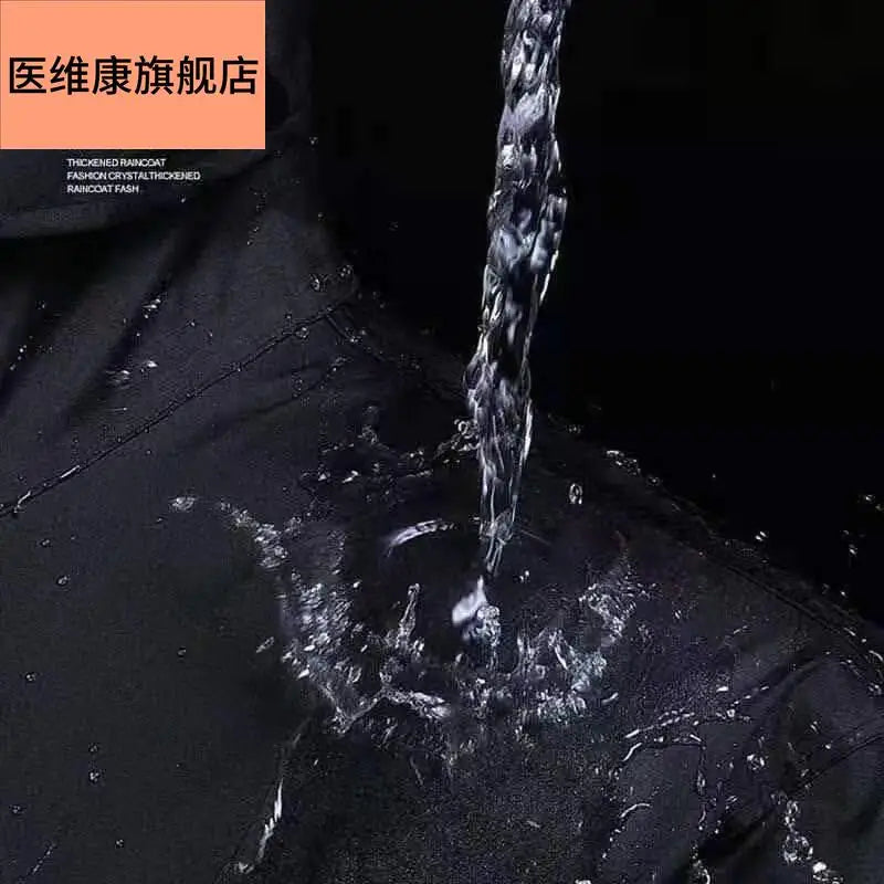 Extra Large Waterproof Rain Poncho for Adults with Full Body Coverage