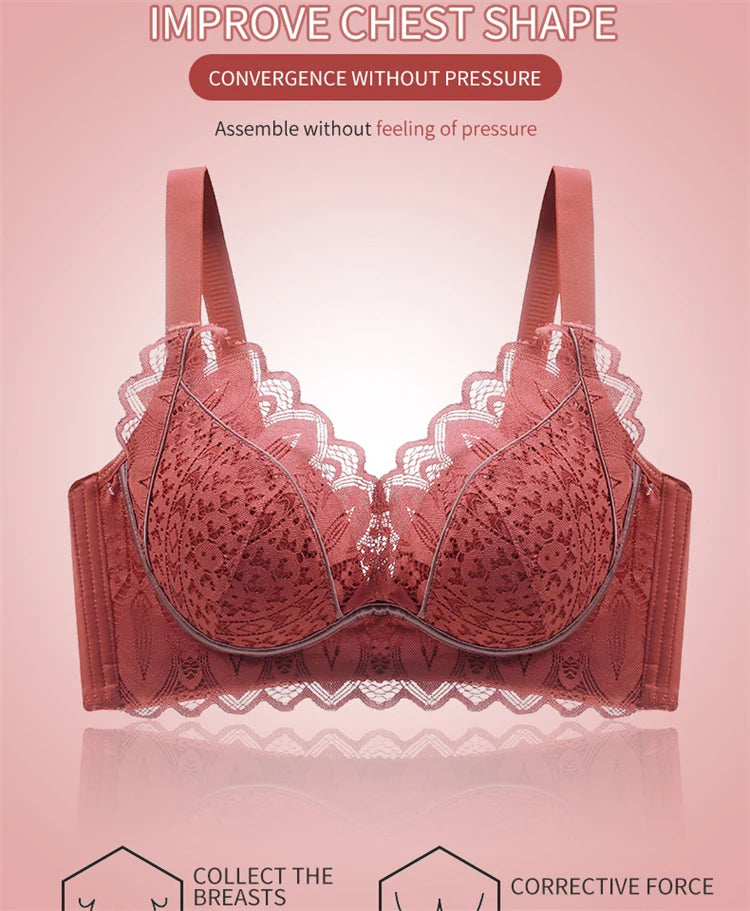 Women’s Push-Up Wire-Free Bra – Comfortable Adjustable Straps Bralette