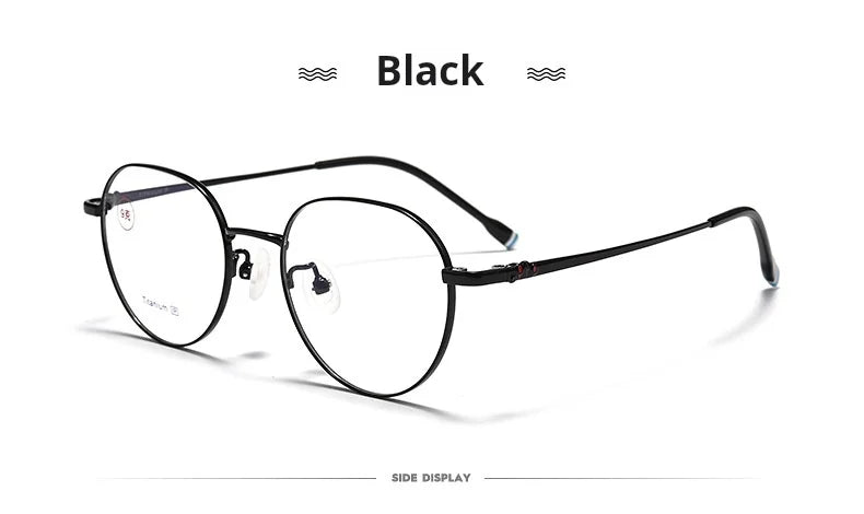 Retro Polygonal Lightweight Titanium Eyeglasses Frames