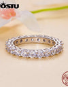 1ct D VVS1 Diamond Cut Ring For Women 925 Sterling Silver Rings 18K Gold