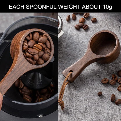 Multifunctional Wooden Coffee Bean Dosing Cup and Light Spray Bottle Barista Set for Enhance Brewing Coffee Experience