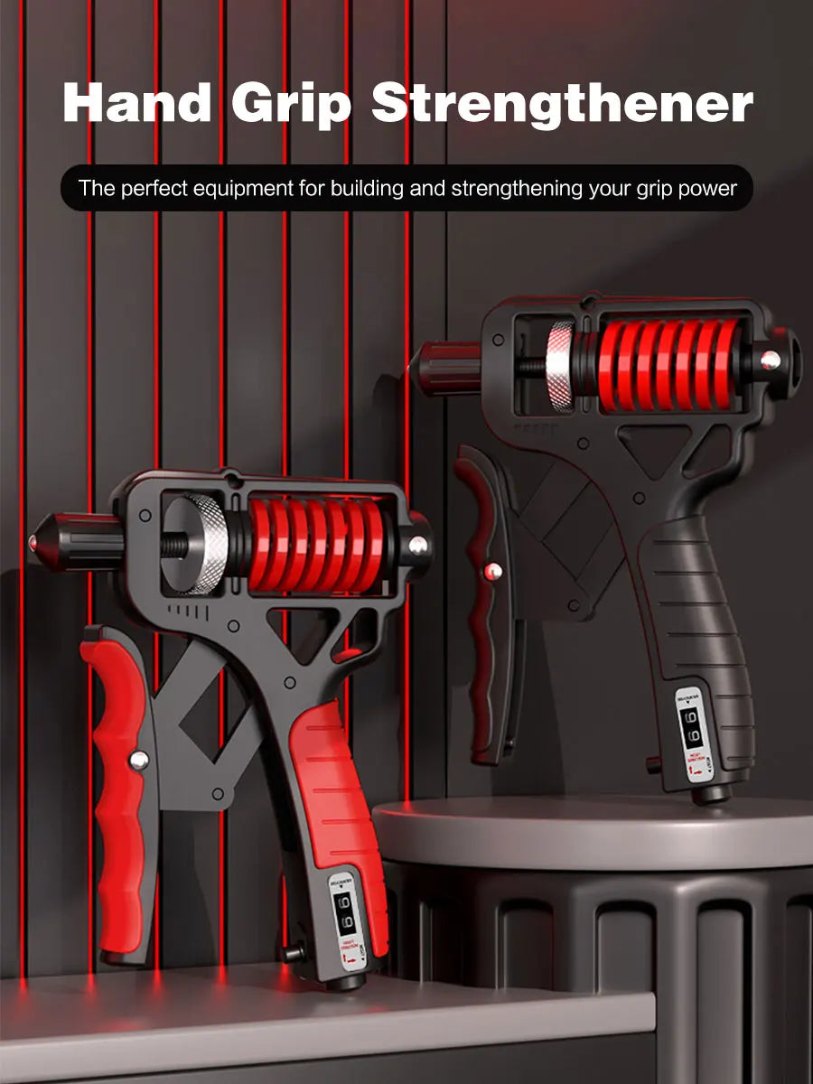 Grip Strength Trainer, Hand Grip Strengthener, Adjustable Resistance Forearm Strengthener, Perfect for Musicians Athletes