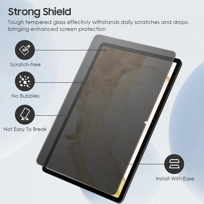 Privacy Tempered Glass Screen Protector for Galaxy Tab S9 2023 Galaxy Tab S8 2022,Galaxy Tab S7,Anti-Glare,Anti-Spy,Anti-Scratch