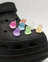 7pcs Frog Cute Cartoon Shoe Charms For Clogs Garden Shoes Decoration DIY Accessories