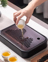 Kitchen Tea Tray Portable Dishes For Tea Bamboo Rectangle Storage Of Water Woodentray For Chinese Style Chaban Tea Table