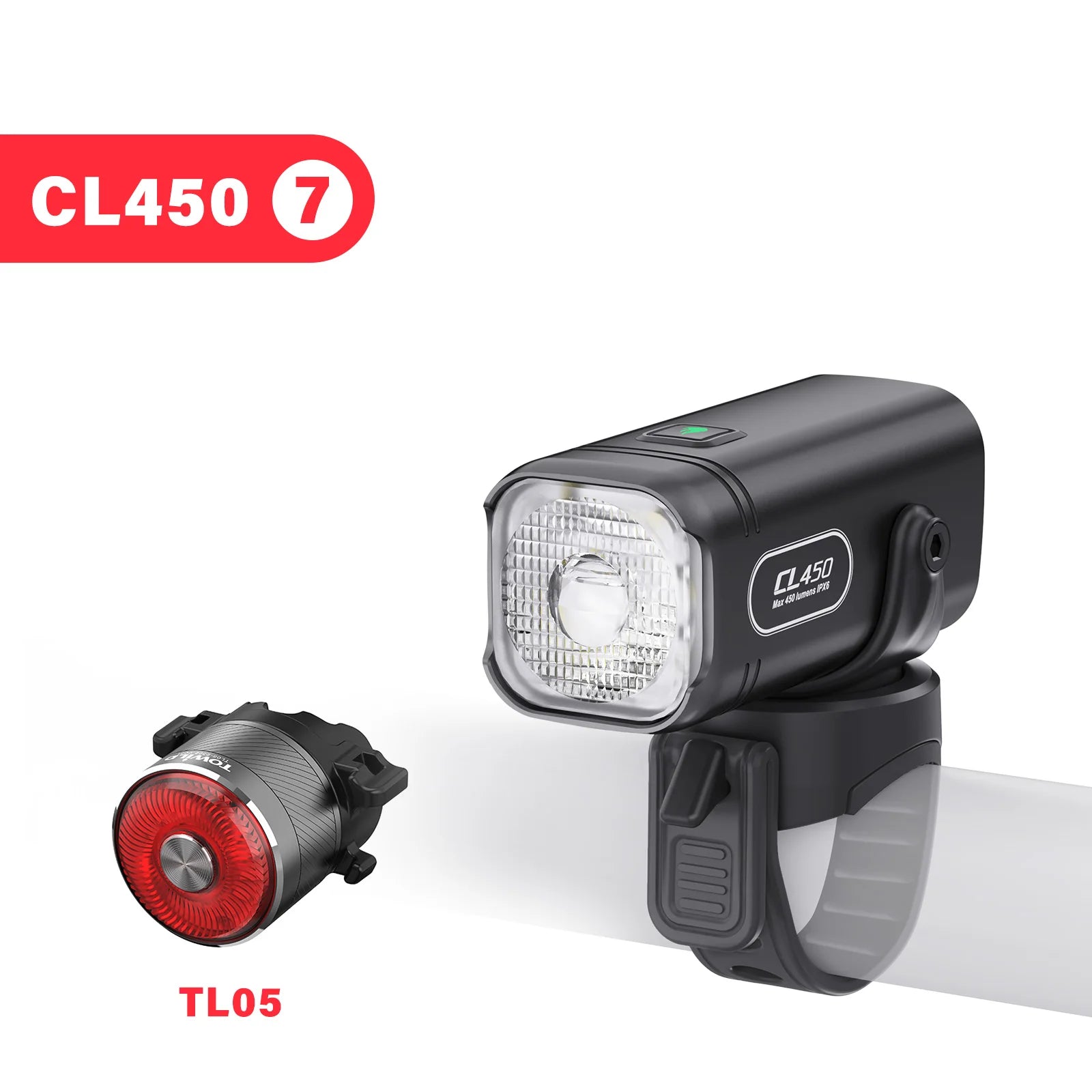 450LM Bike Light Commuting Mini Bicycle Lights LED Cycling Front Lamp IPX6 Compact Headlight Aluminum MTB Road Flashlight