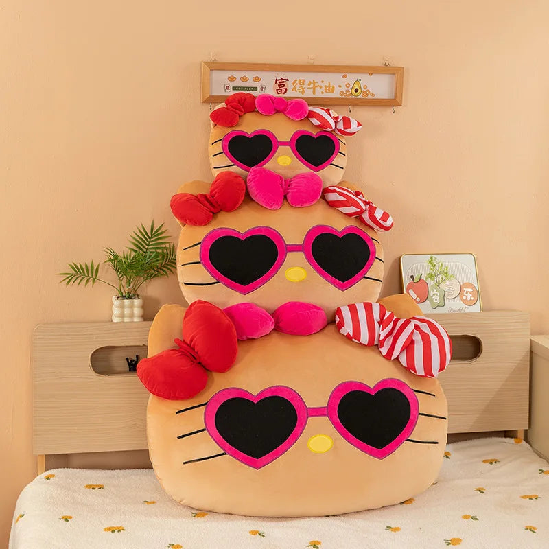 Black Cat Character Plush Stuffed Doll Pillow Toy
