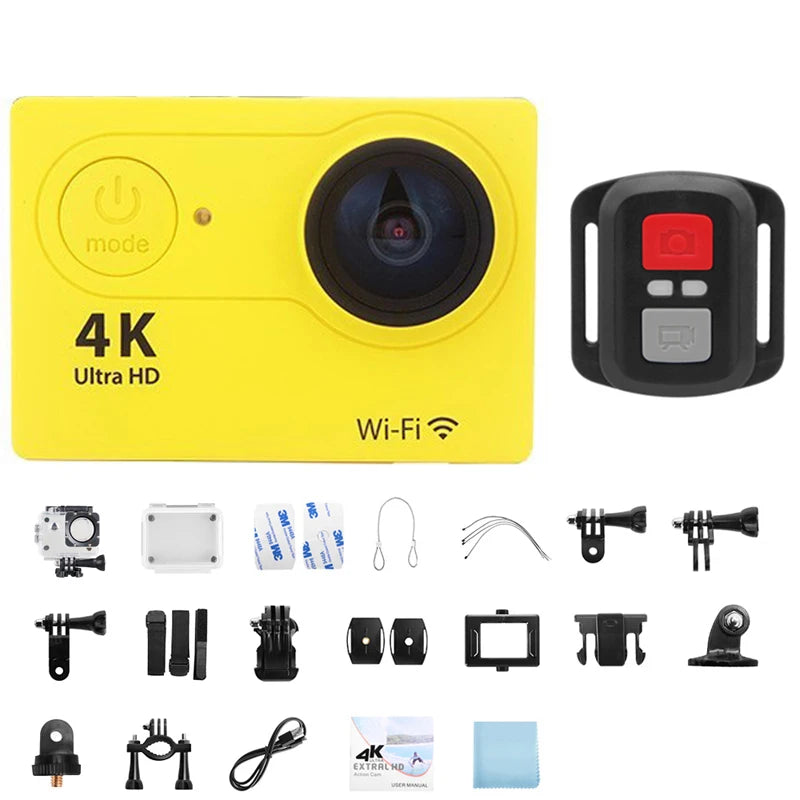 Ultra HD 4K Action Camera with WiFi Remote Control and Waterproof Housing