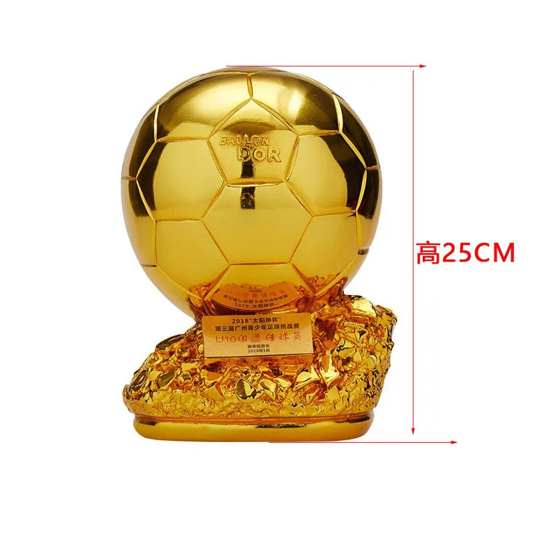 Football Trophy Metal Keychain Soccer Fan Collectible Pendant Gift