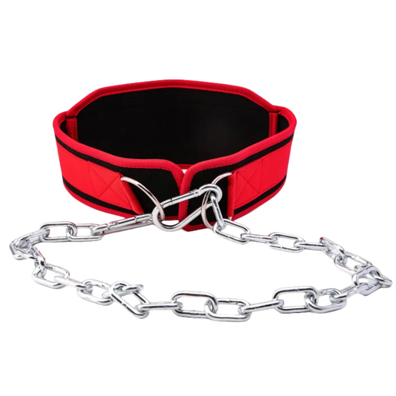 Dip Belt for Weightlifting With Chain Pull Ups Belt Gym Lifting Belt Powerlifting Squat Bodybuilding Heavy Duty Steel Crossfit
