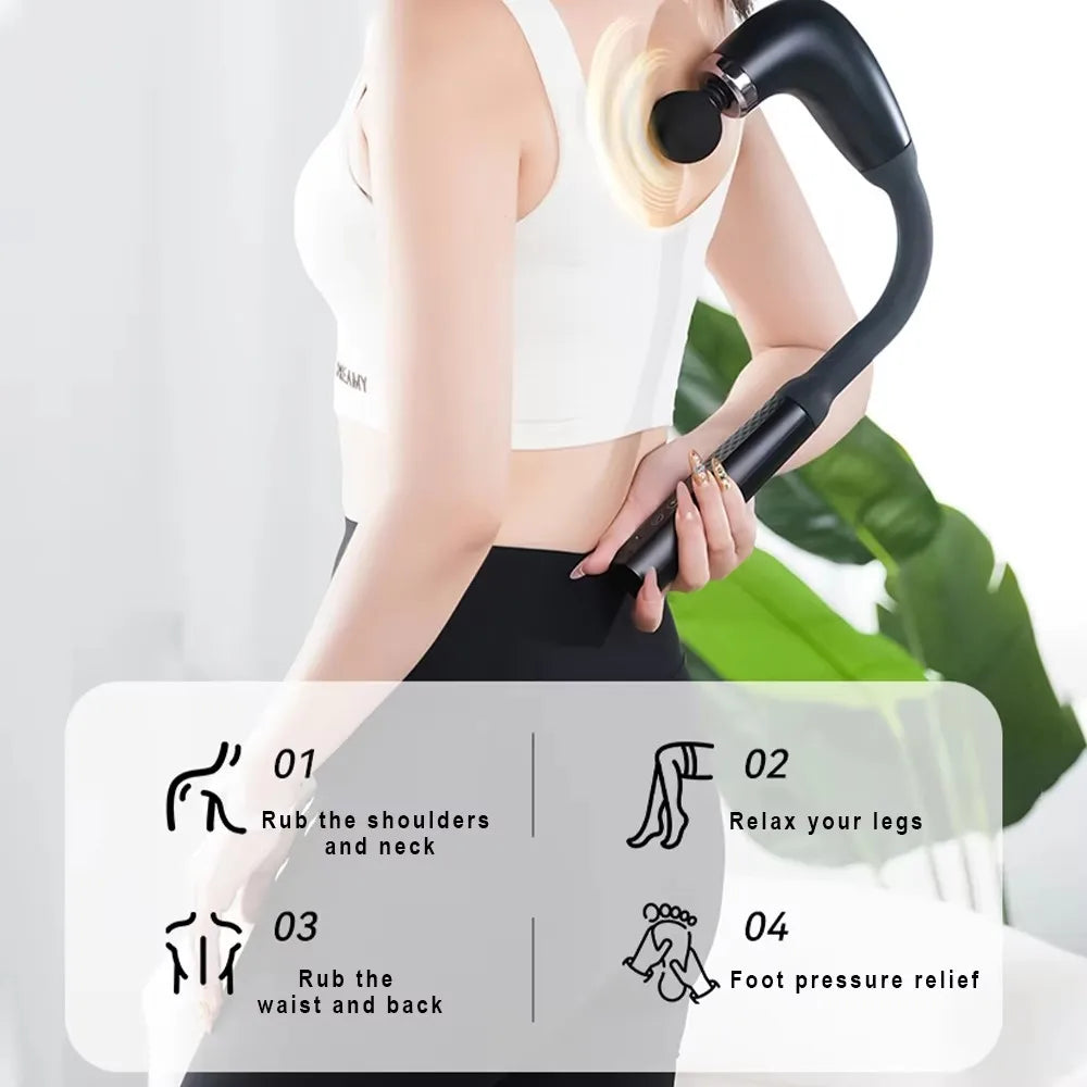 Smart Fascia  Electric Massager Massage Hammer Rechargeable Fascia  Home Handheld Hammer Back Artifact Body  Massager