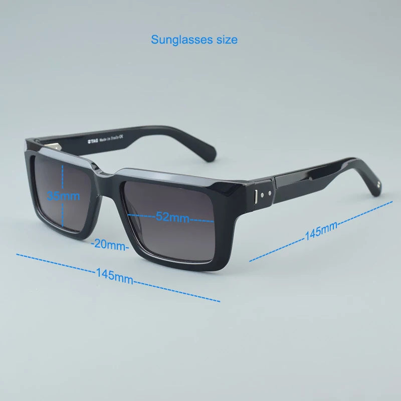 vintage Polarized Sun glasses square Sunglass Driving Sunglasses UV400 Fashion Acetate Female Glasses