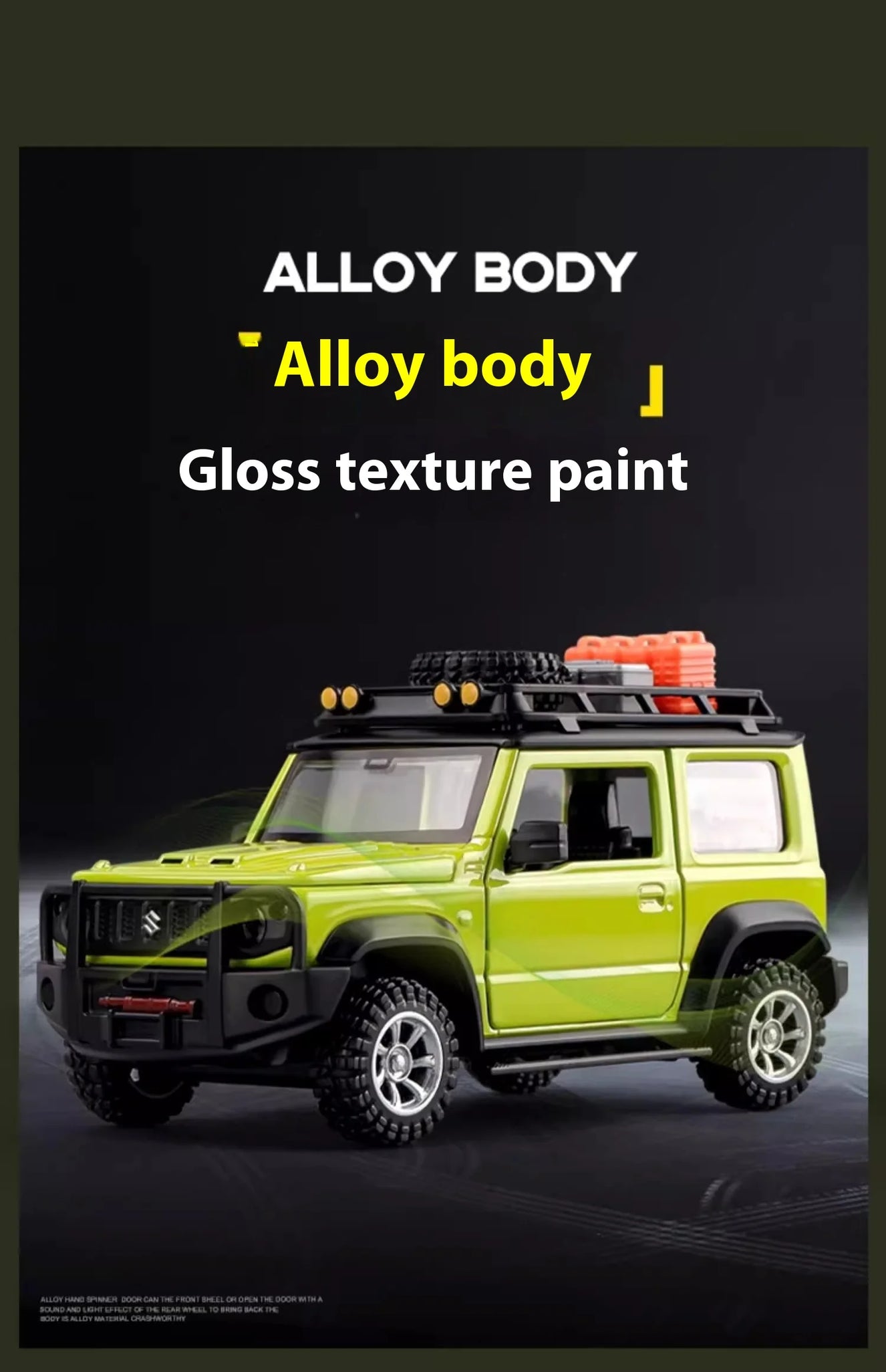 CCA 1:32 Suzuki Jimny Assembly Edition Alloy Diecast Model Assemble Car Toy Ornaments Decorative Trendy Ornament