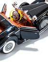 Diecast 1/18 1936 500K Classic Car Alloy Metal Model Sound And Light Toy Collect Display Ornament