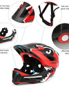 Detachable Full Face Bike helmet 's Sports  Cycling mtb Motorcycle Skateboarding Roller Skating Helmet