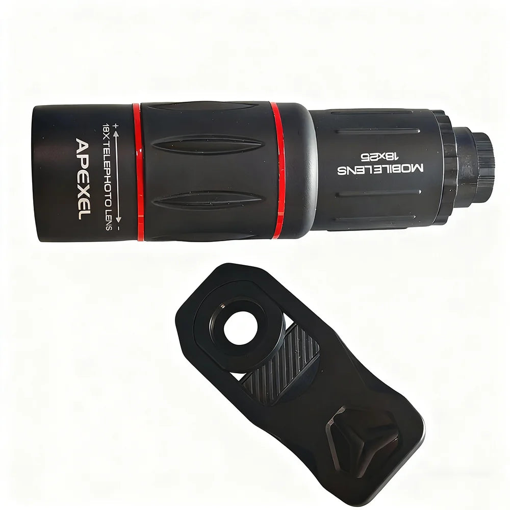 18X Mobile Phone Telephoto Monocular Lens with Tripod