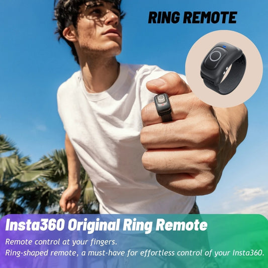 Smart Ring Remote Control for Action Camera Wireless Thumb Controller IPX7 Splash Resistant Wearable Shooting Remote