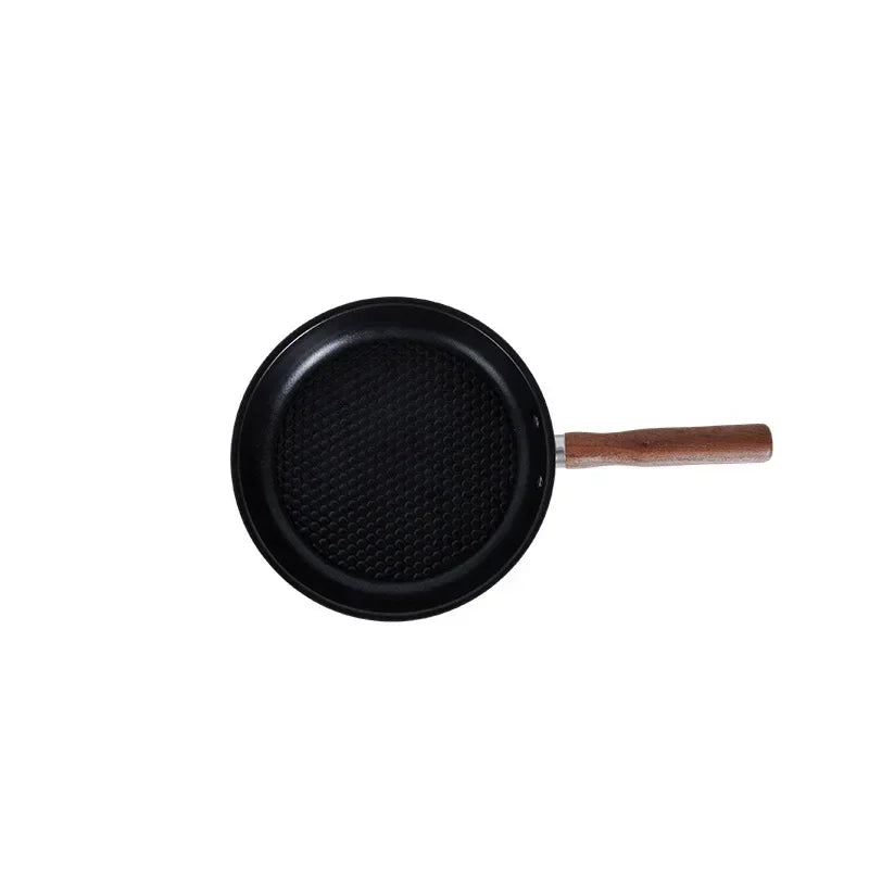 Outdoor Camping Non-stick Frying Pan Breakfast Pancake Pot  Stainless Steel Cooking Food Induction Cooker Fry Pan