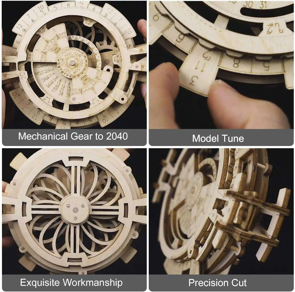 Perpetual Calendar Wooden Model Kits 3D Puzzles Build