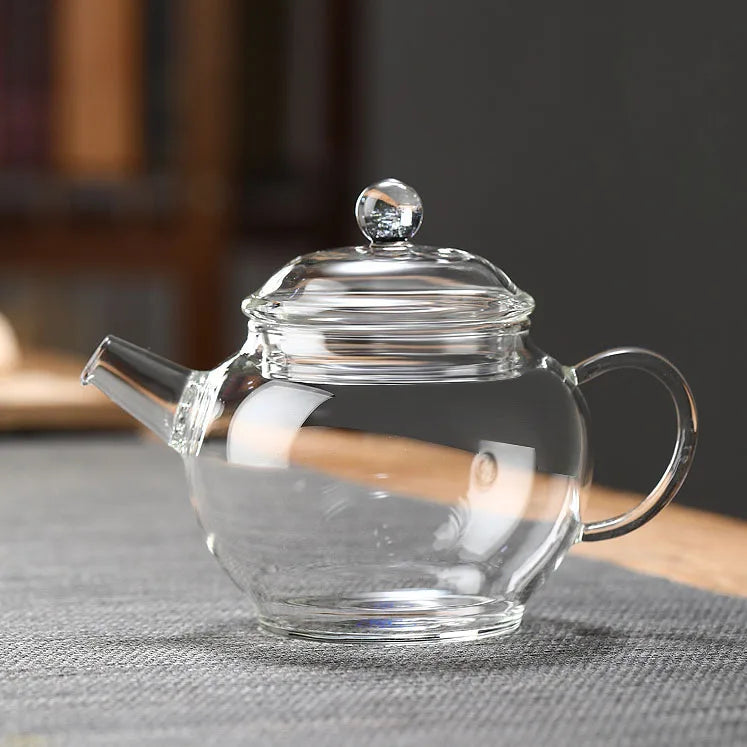 200ml High Borosilicate Mini Glass Teapot with Filter