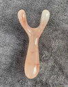 Resin Face Lifting Stone Guasha Scraping Facial Gouache Y-shaped Fork Massage Plate Nose Massage Trigger Point Nose Massager