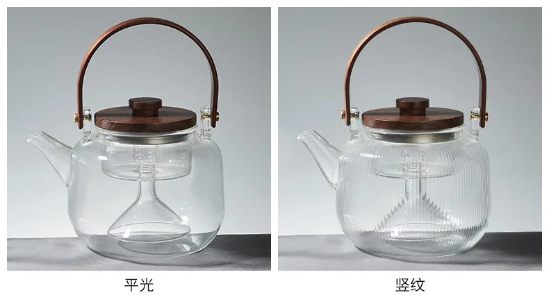 Dual-Purpose Boiling Water Glass Teapot