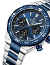 Luxury Stainless Steel Waterproof Classic Quartz Wristwatches Male Big Face Clock