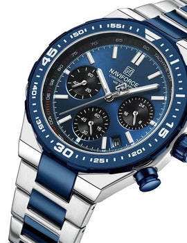 Luxury Stainless Steel Waterproof Classic Quartz Wristwatches Male Big Face Clock