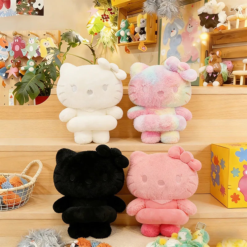 Sanrio Style Tie Dye Plush Doll Pillow Soft Stuffed Toy
