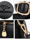 Leather Shoulder Bags For Women Ladies Luxury Handbag Crossbody Bag Zipper Messenger Solid Color Saddle Bag