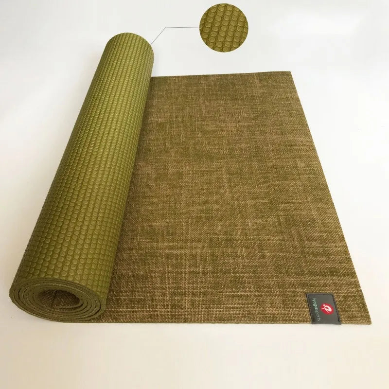 Natural Jute Yoga Mat 183 X 61 X 0.5cm Healthy And Environmentally Friendly Yoga Mat Wear-Resistant Non-Slip Fitness Mat