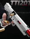 Automatic Desert Eagle Pistol Decompression Radish Gun Continuous Shell Ejection Empty Hanging Revolver Toy Gun