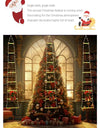Christmas Decoration LED Ladder Light Strip Climbing Santa Claus Outdoor 8 Modes Christmas Tree For Home Window Christmas Decor