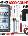 Rechargeable Digital Professional Multimeter Non-contact Voltage Tester AC/DC Voltage Meter LCD Screen Current Tester