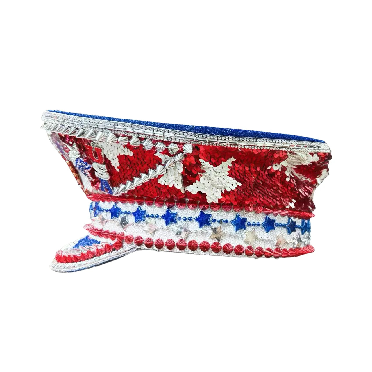 Captains Hat for Men Unisex Handmade Mardi Gras Hat Steampunk Burning Man Masquerade Party HongLuan Free Shipping