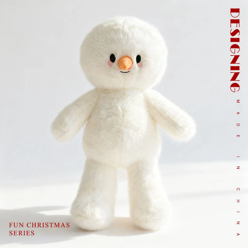 Realistic Snowman Plush Soft Stuffed Christmas Pillow
