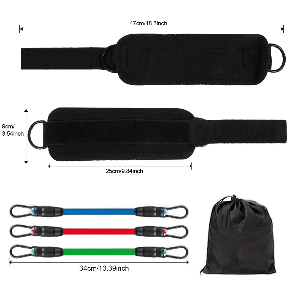 Resistance Bands, Bands for Working Out with Cuffs,Glutes Workout Equipment, Butt Exercise Equipment for Women Legs and Glutes